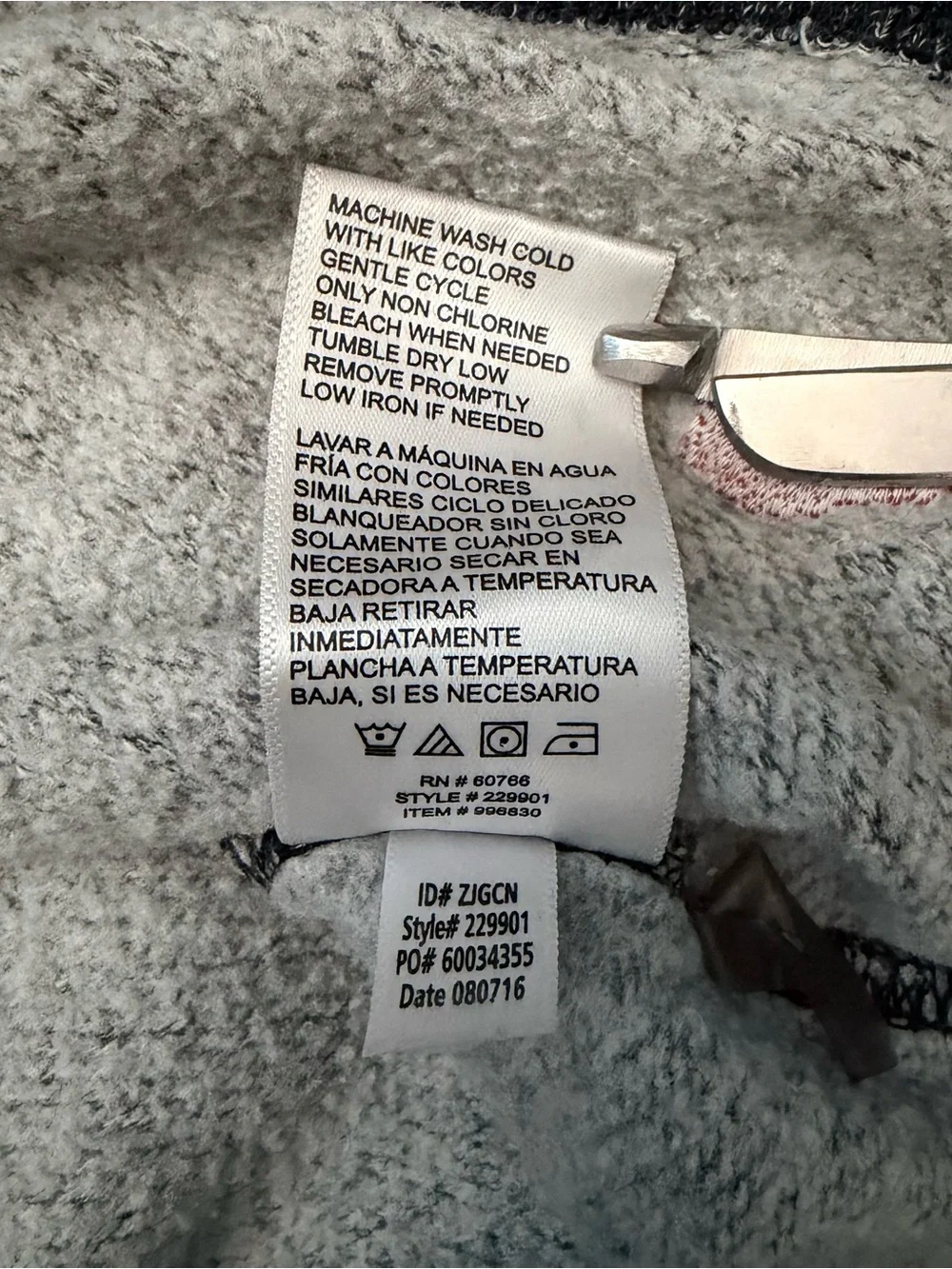 Tommy Bahama Heathered Black & Light Gray Crewneck Pullover